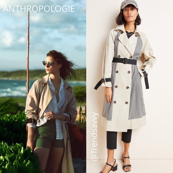 Anthropologie Jackets & Blazers - NWT ANTHROPOLOGIE NASTASIA TRENCH COAT SIZE L